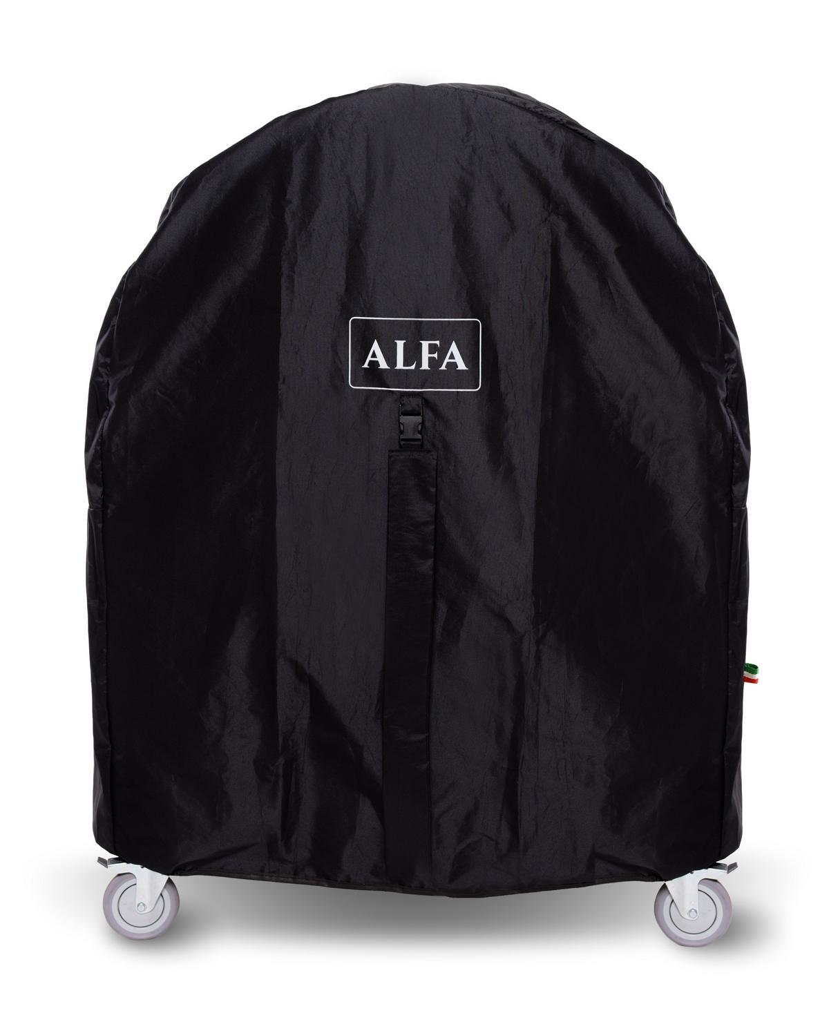 Alfa Forni Abdeckhaube 5 Pizze + Unterbau (Moderno), Schwarz