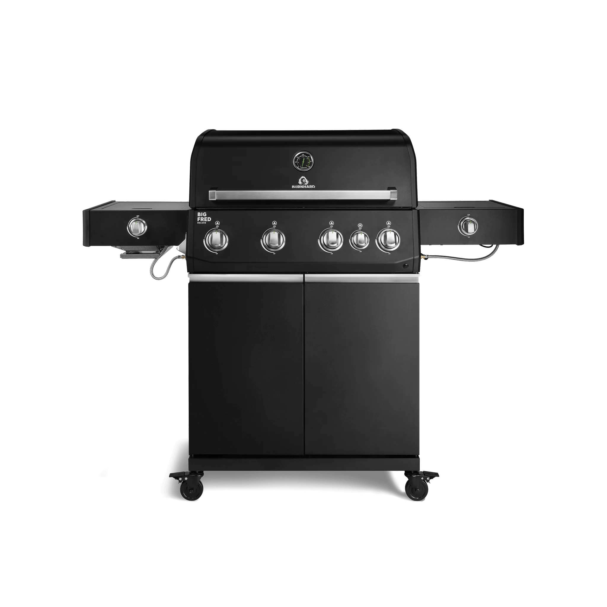Burnhard Big FRED Deluxe Gasgrill Black Edition 4-Brenner mit Edelstahlrost Series 4