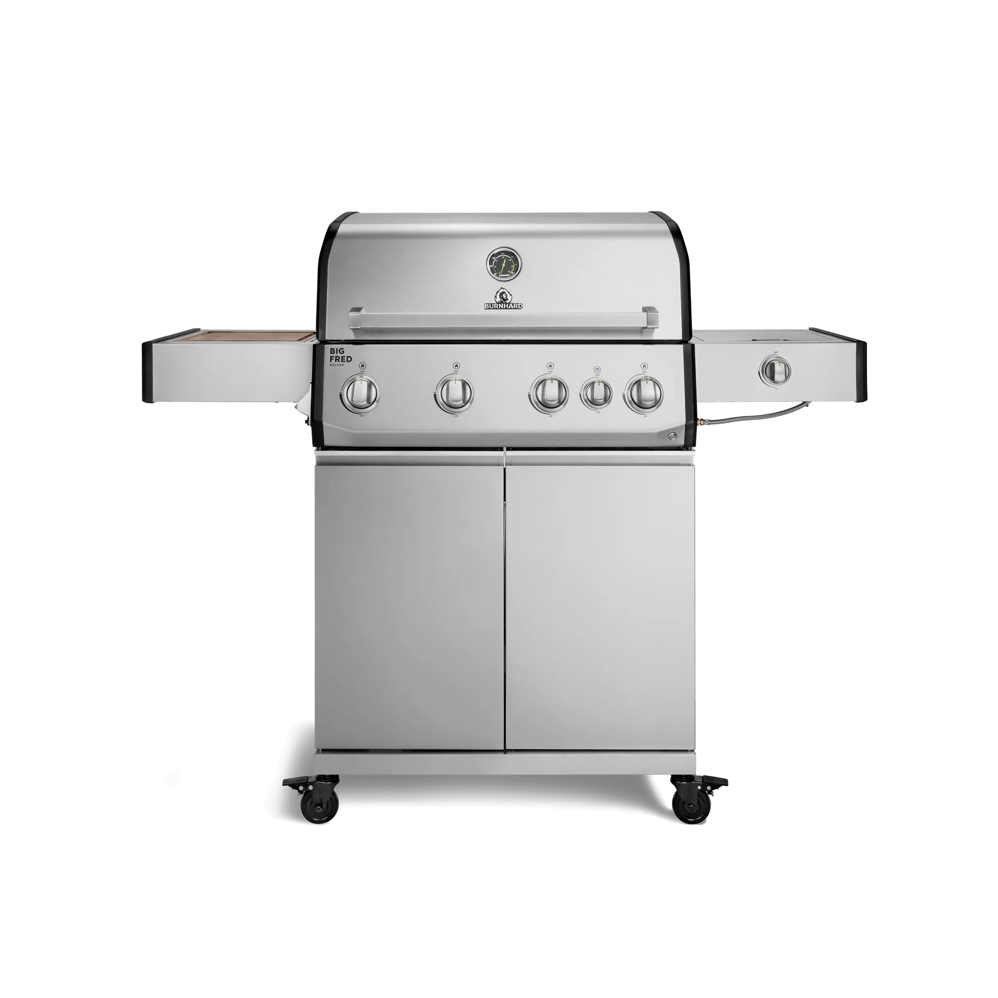 Burnhard Big FRED Deluxe Gasgrill Edelstahl 4-Brenner mit Edelstahlrost Series 4