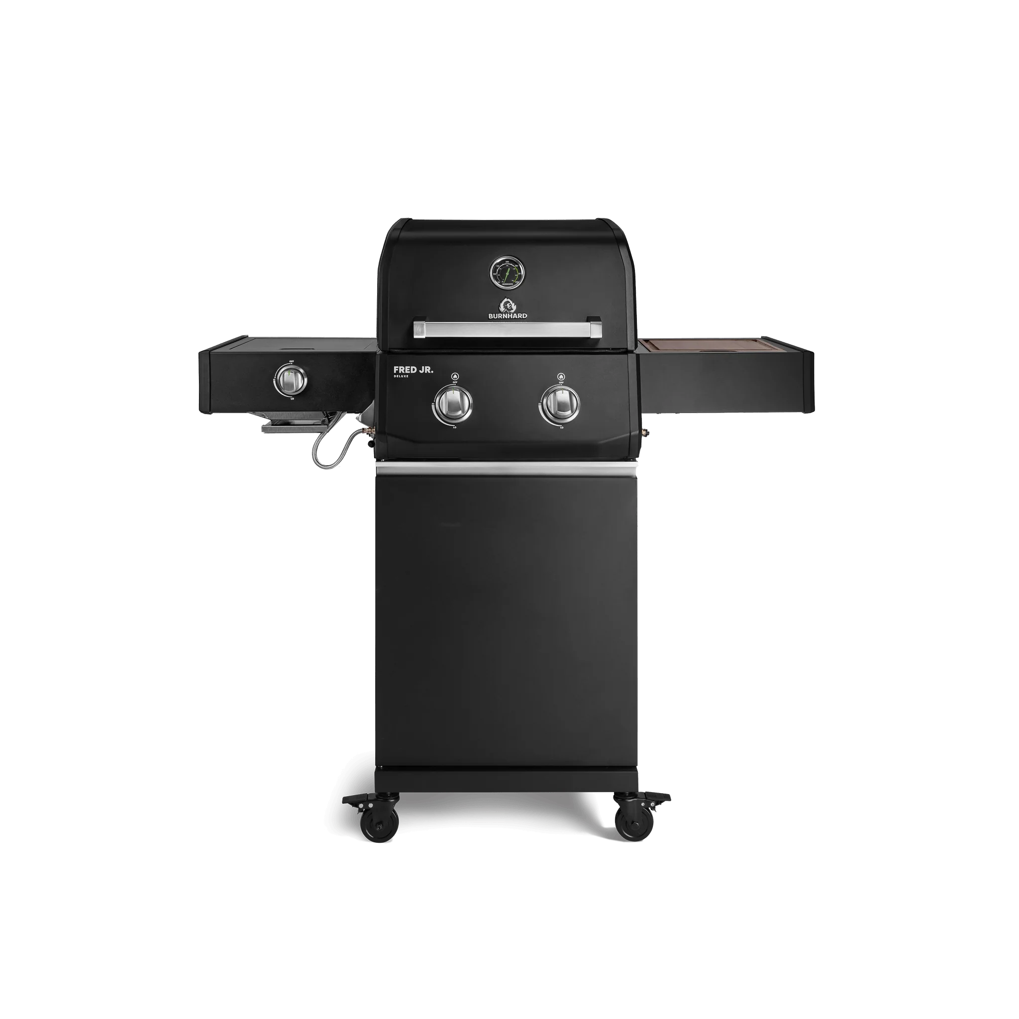 Burnhard FRED Jr. Deluxe Gasgrill Black Edition 2-Brenner mit Edelstahlrost Series 4