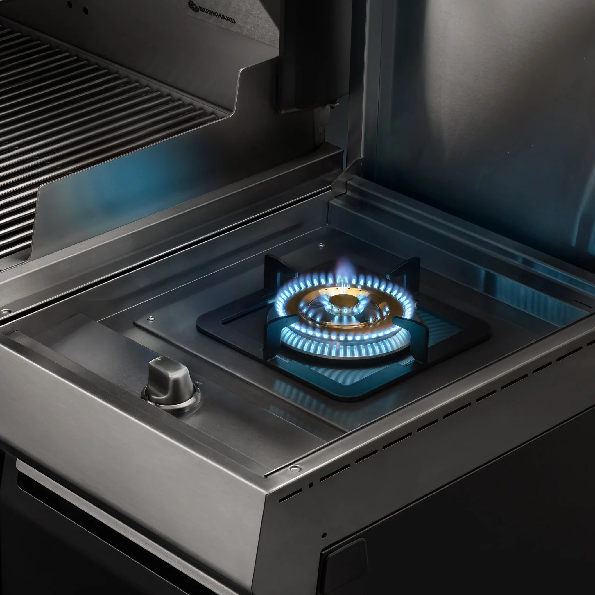 Burnhard GRANT Pro - Modularer Gasgrill 4-Brenner mit Schubladen und Gusseisenrost