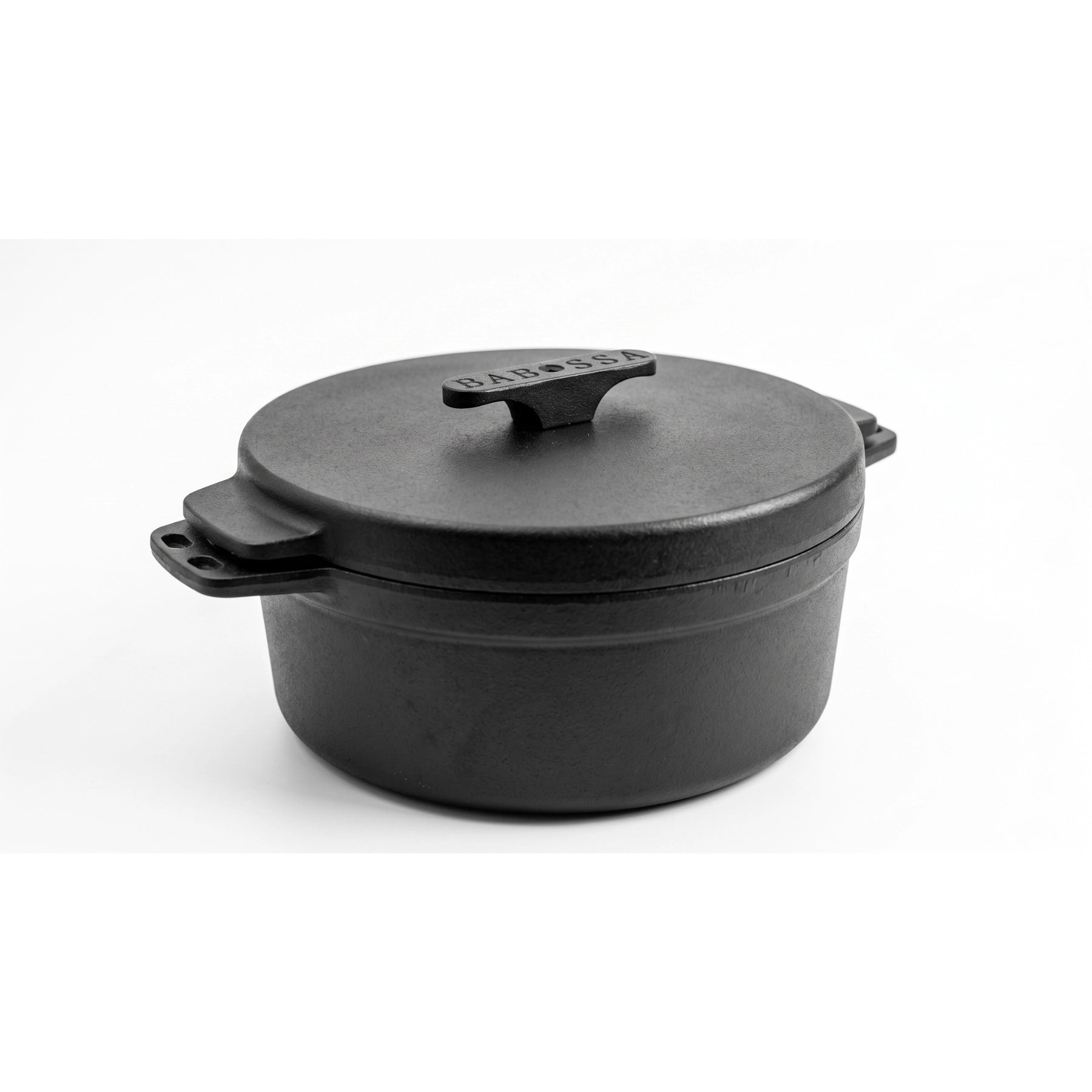 Babossa 4.5er innovativer Gusseiserner Topf | SET Deckelheber & Kreuz | Dutch Oven | Made in Germany
