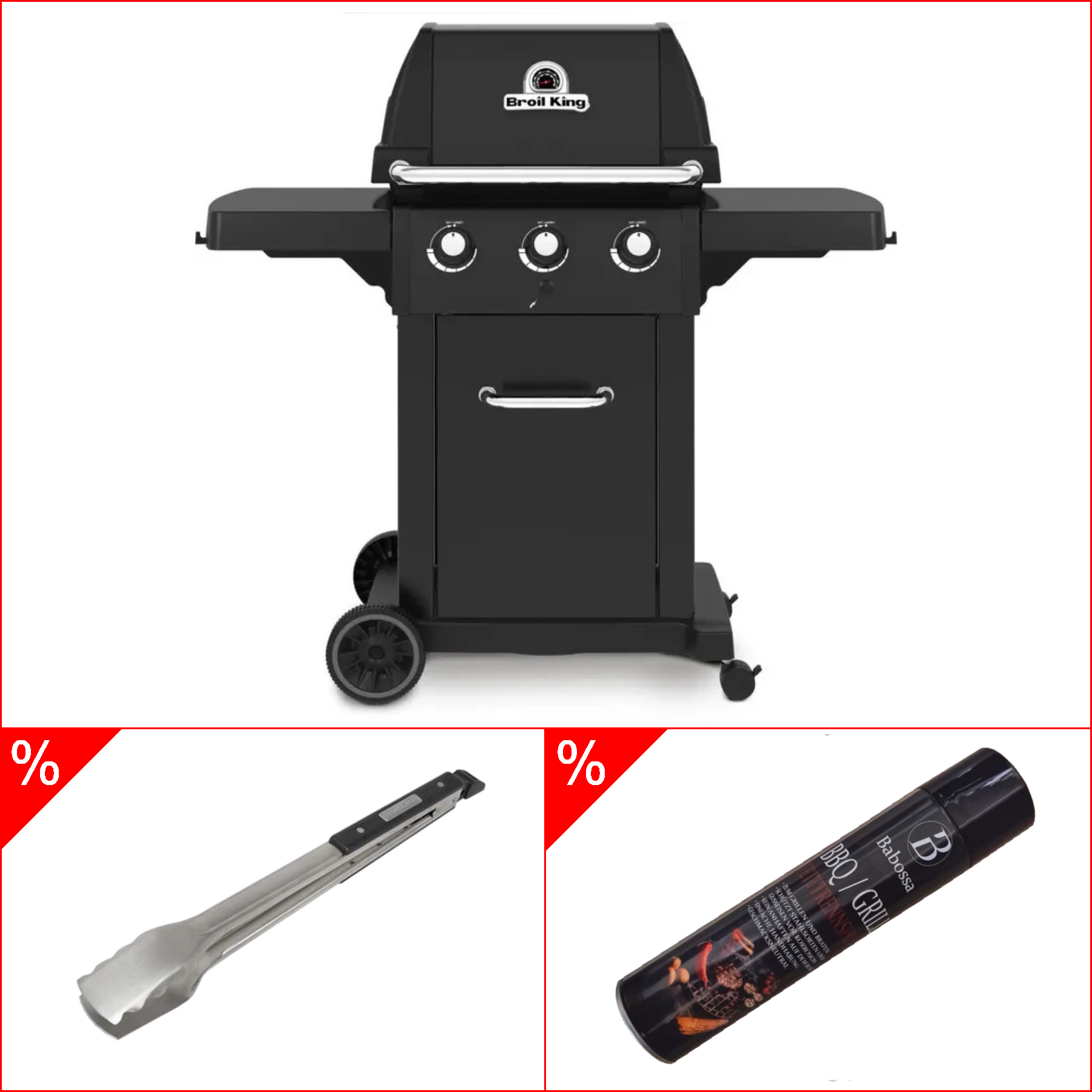 Broil King Royal Shadow 320 - Modell 2025 inkl. Fetttrennspray und Broil King Imperial Grillzange