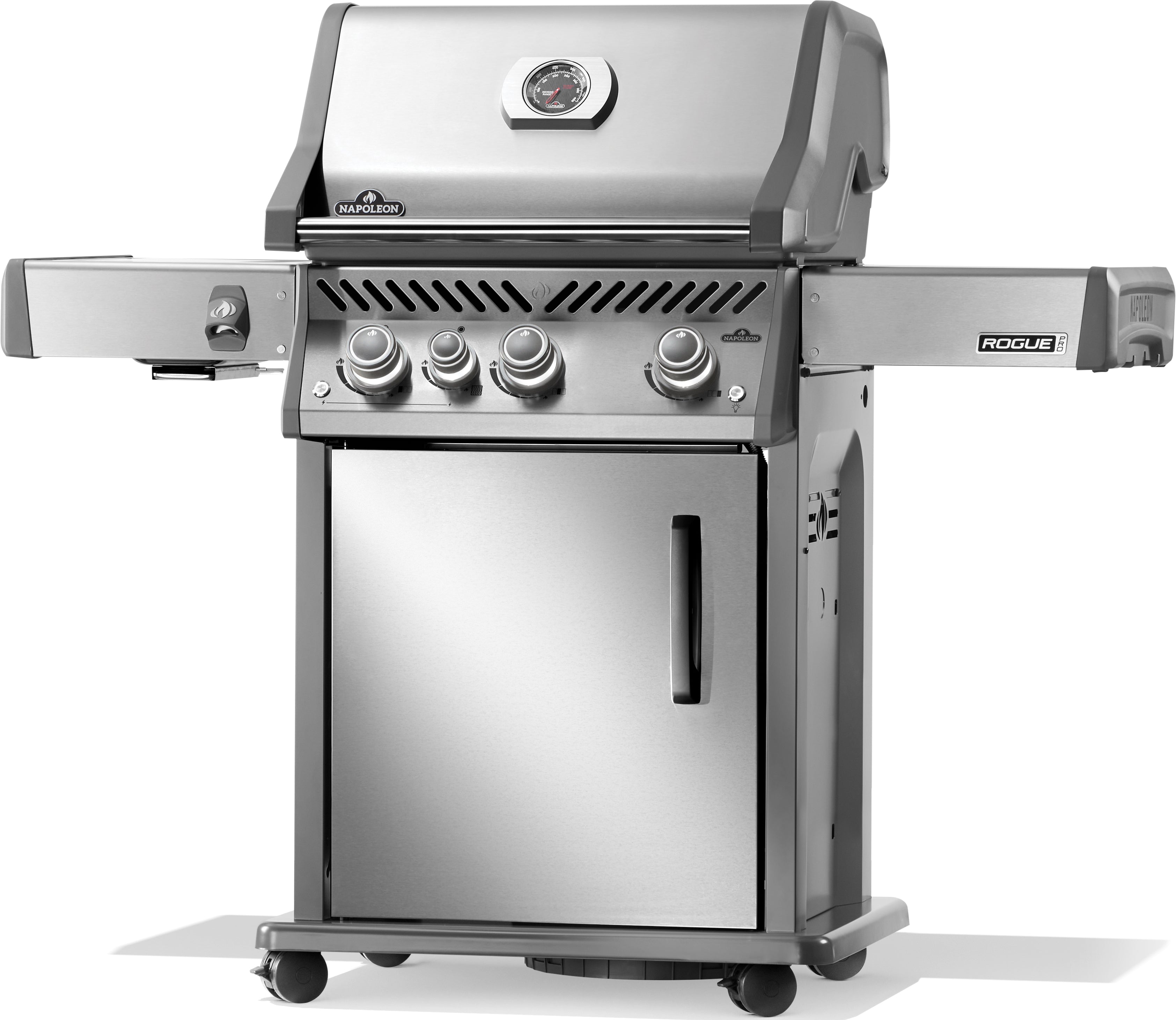 Napoleon Rogue Pro 425, SIZZLE ZONE Seitenbrenner, Edelstahl 2026