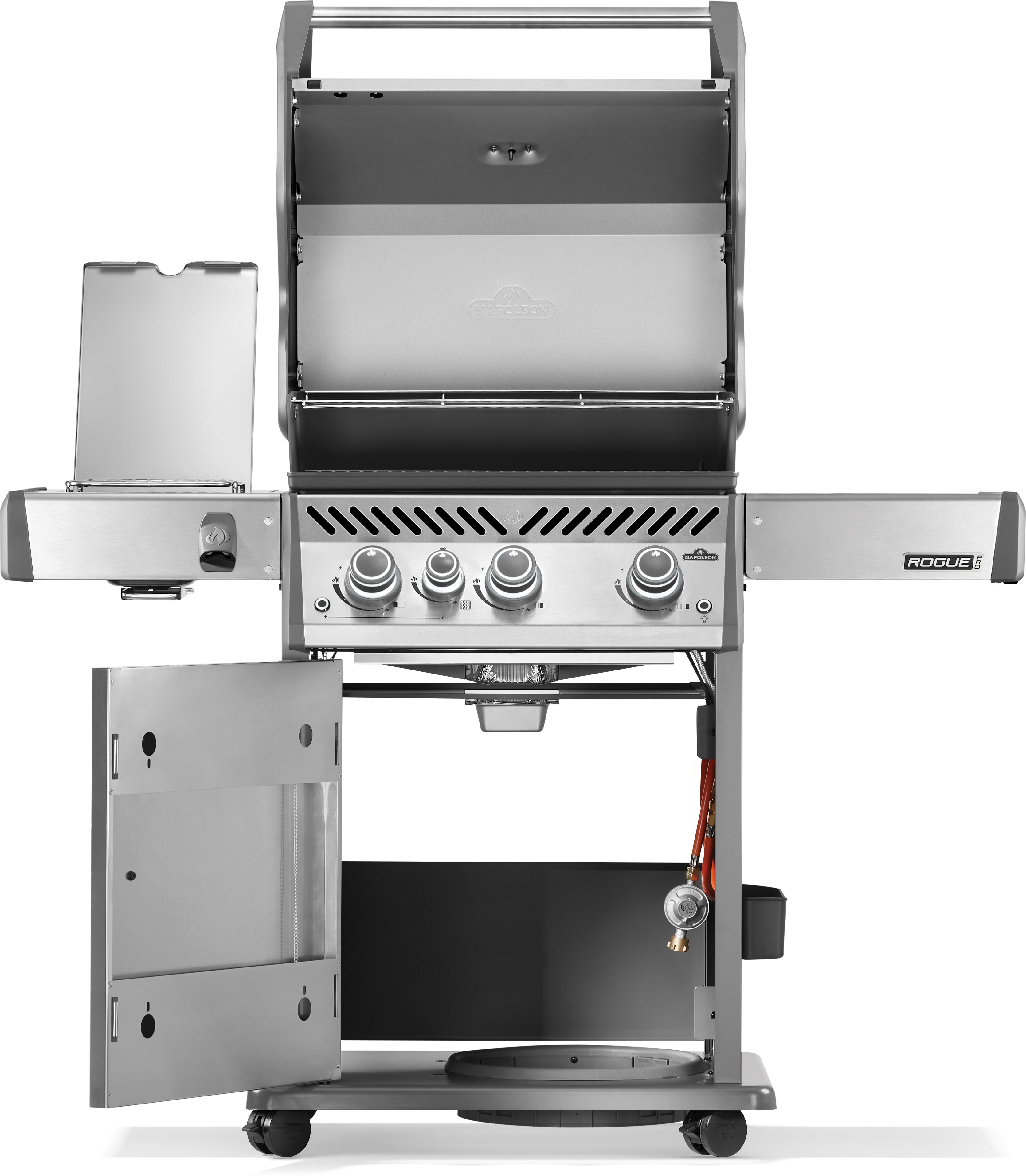 Napoleon Rogue Pro 425, SIZZLE ZONE Seitenbrenner, Edelstahl 2026