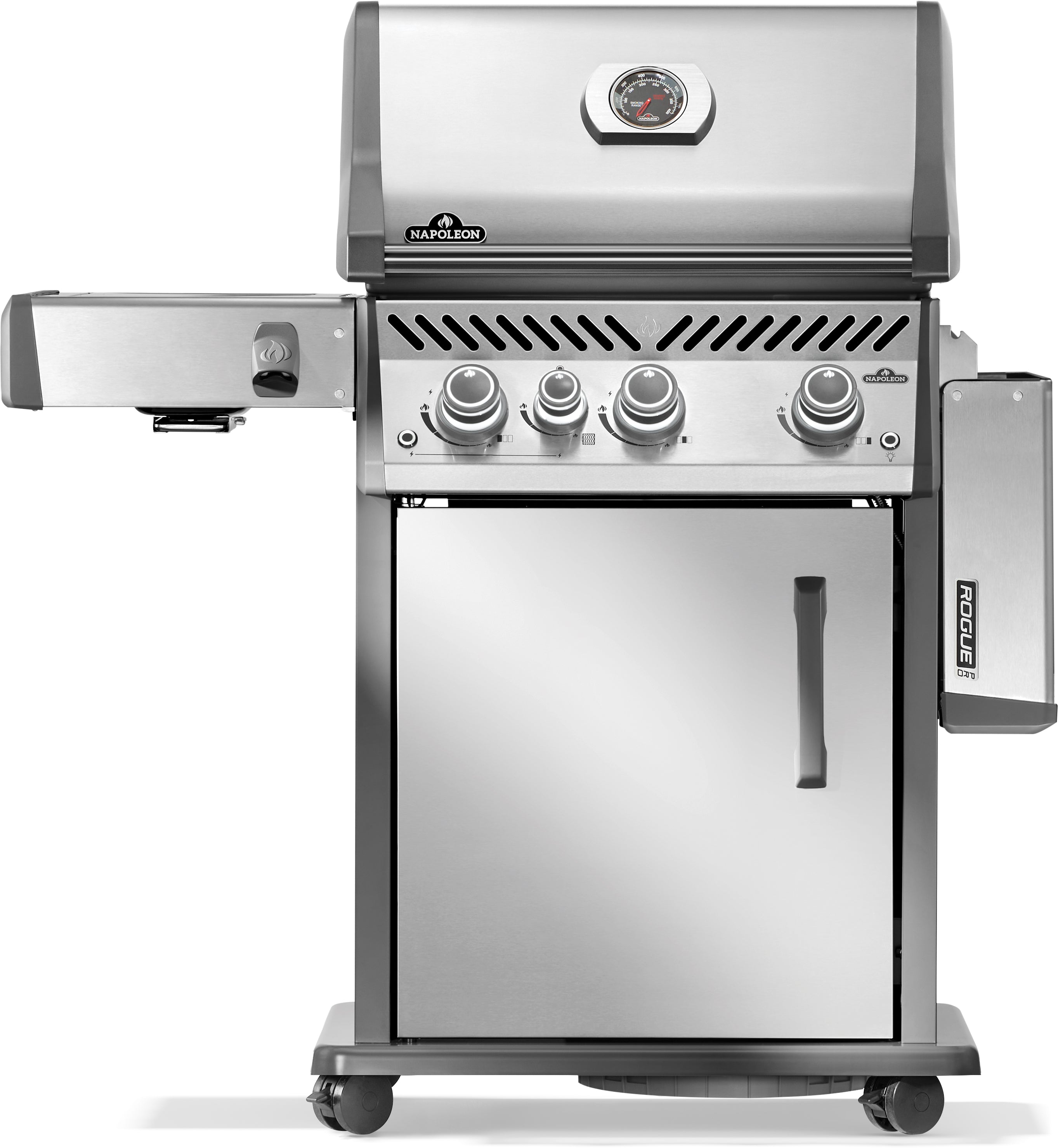 Napoleon Rogue Pro 425, SIZZLE ZONE Seitenbrenner, Edelstahl 2026