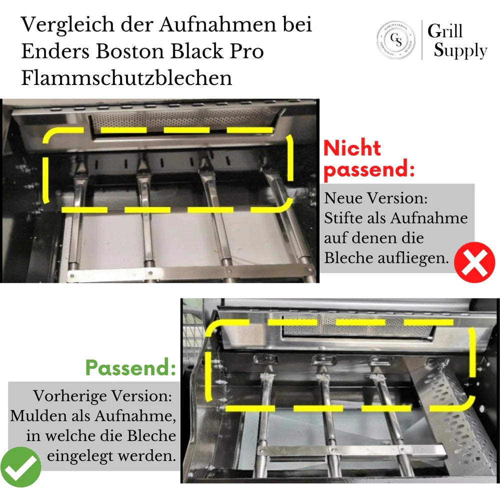 Babossa Flammschutzblech, Rösle Videro / AllFlame