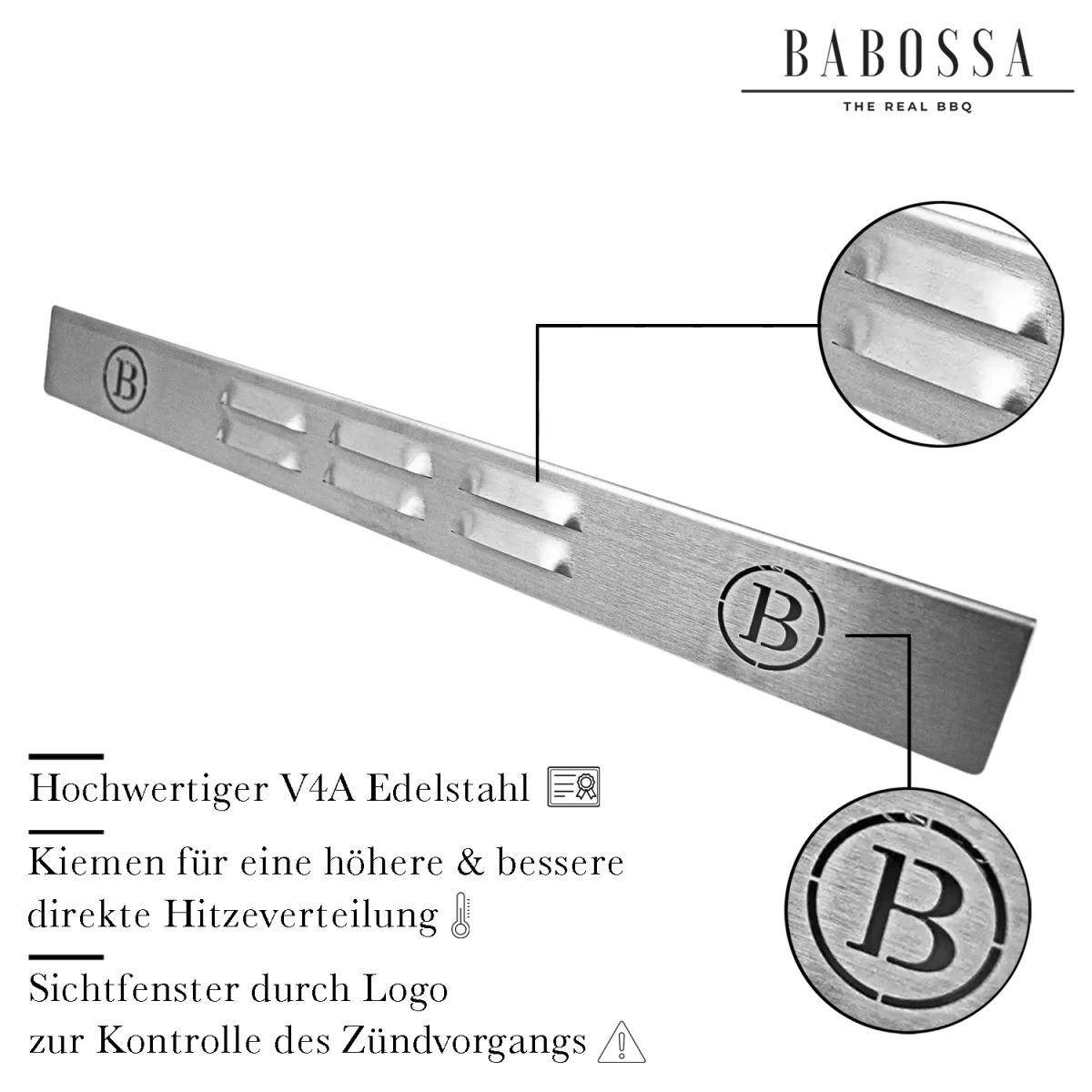 Babossa Flammschutzblech, Weber Genesis Gold C!