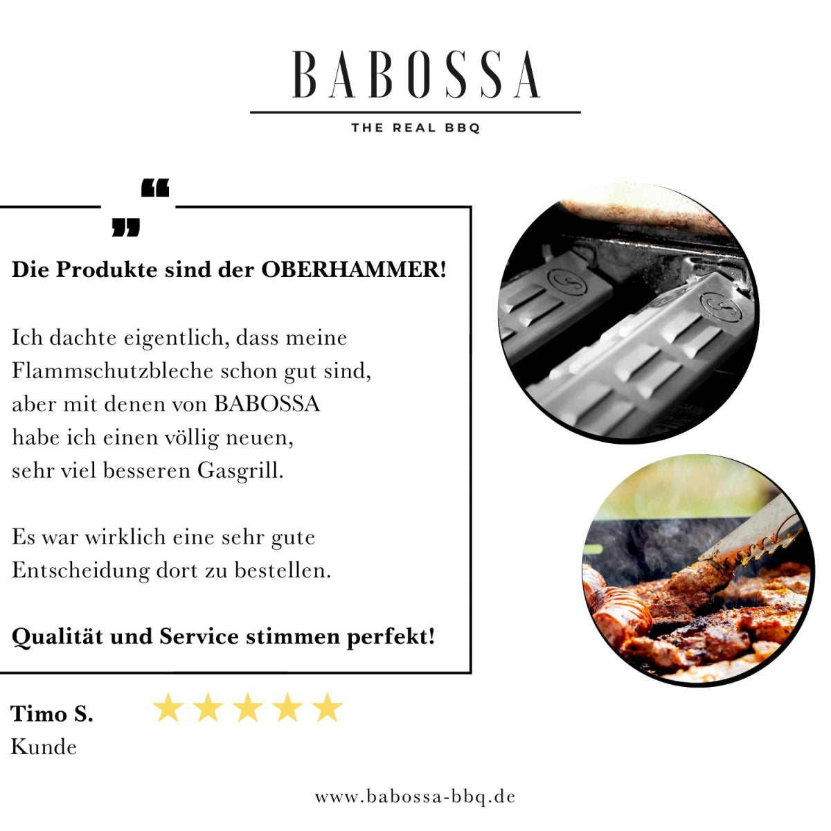 Babossa Flammschutzblech, Weber Genesis Gold C!