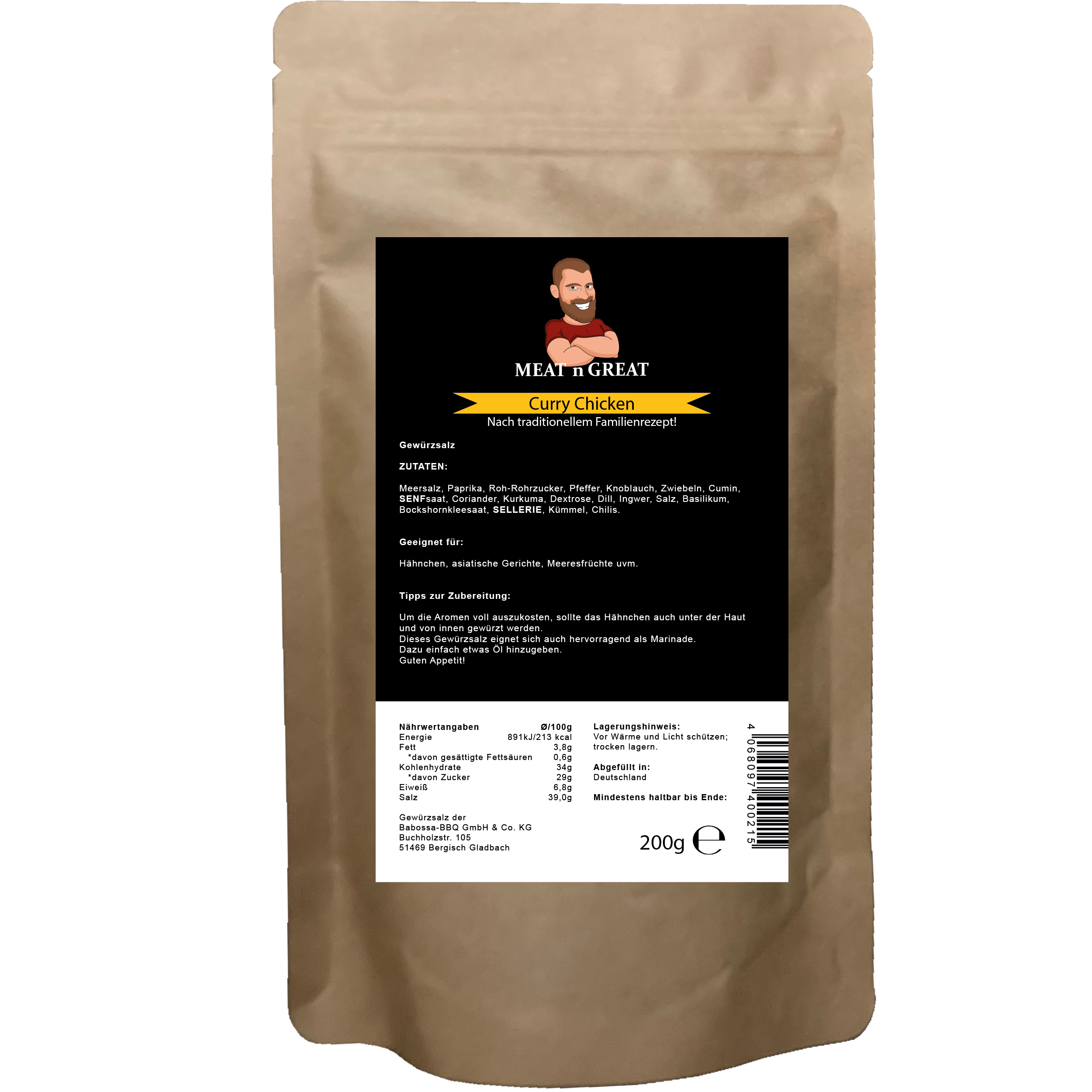 Produktbild Meat 'n' Great Curry Chicken Nachfüllbeutel 200 g
