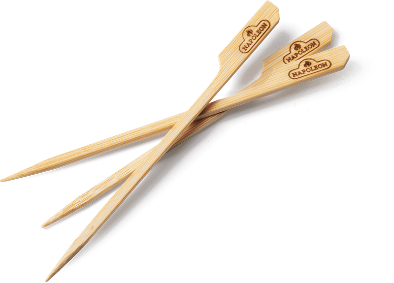 Napoleon Spieße aus Bambus, 15cm lang