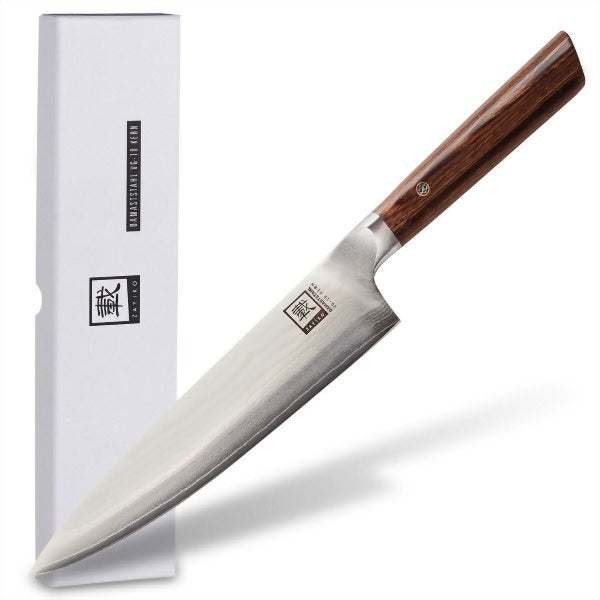 Produktbild Zayiko Damast Chefmesser, "Kasshoku"-Serie