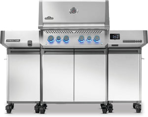 Napoleon Prestige Seitenschränke - Edelstahl - 2er-Set