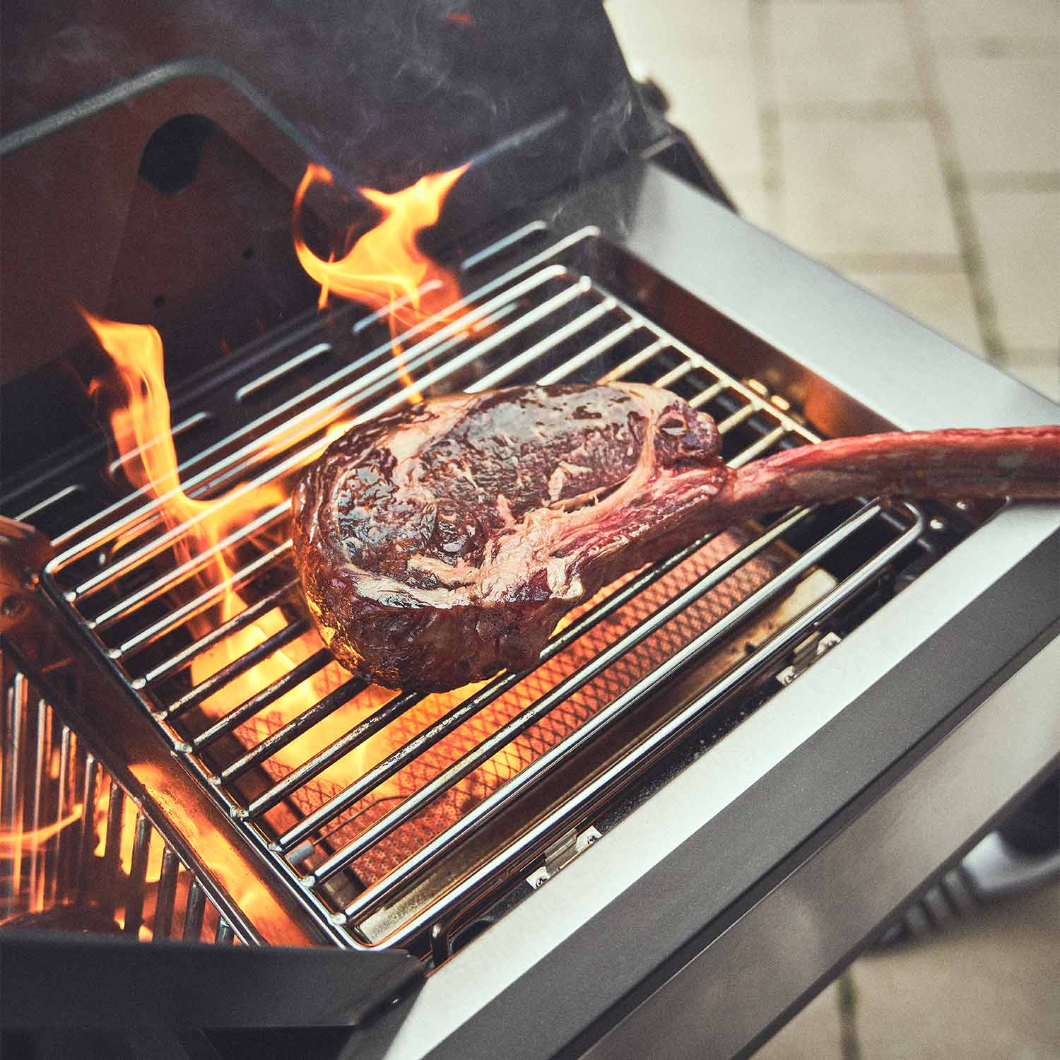 Burnhard Big EARL Premium-Gasgrill 4-Brenner Edelstahl mit Edelstahlrost