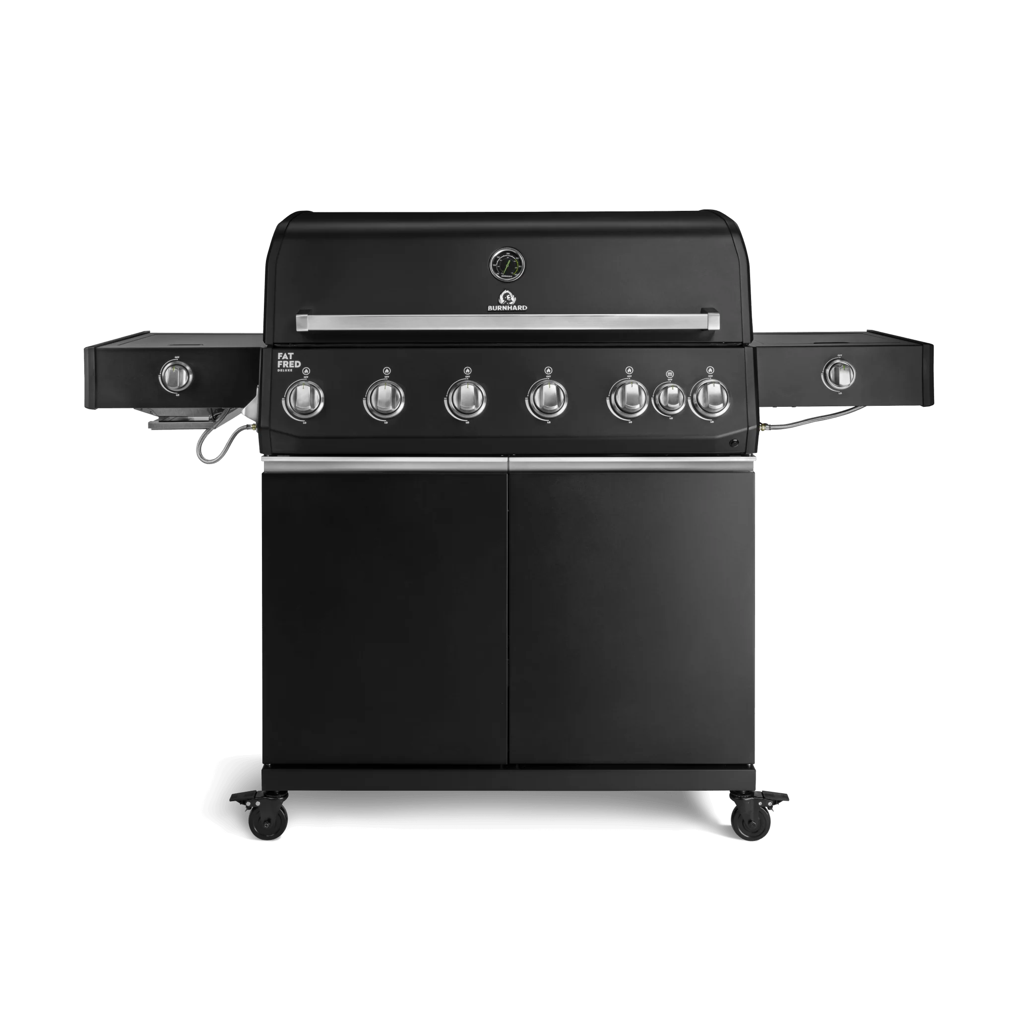 Burnhard Fat FRED Deluxe Gasgril Black Edition 6-Brenner mit Gusseisenrost (Series 4)