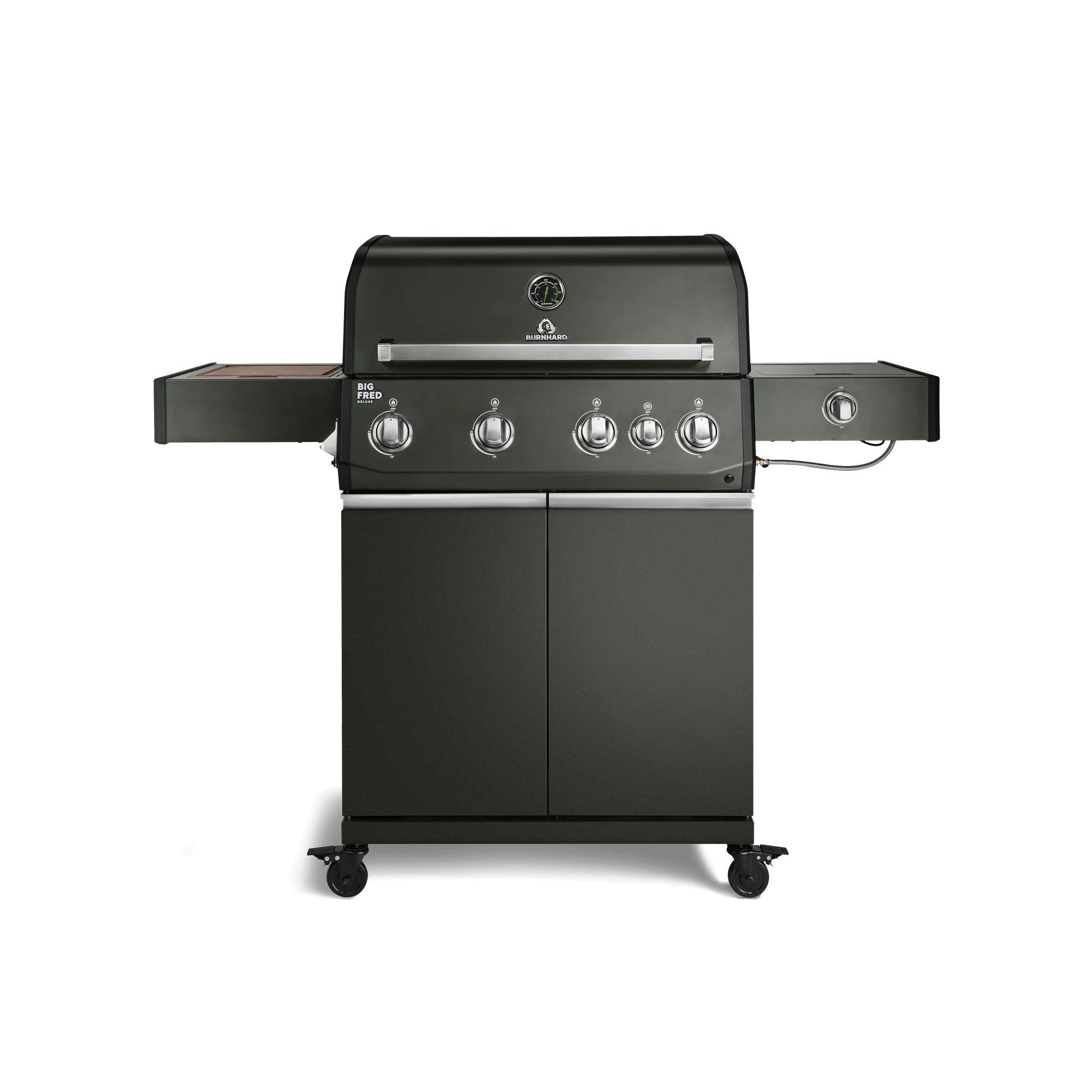 Burnhard Big FRED Deluxe Gasgrill Green Edition 4-Brenner mit Edelstahlrost Series 4