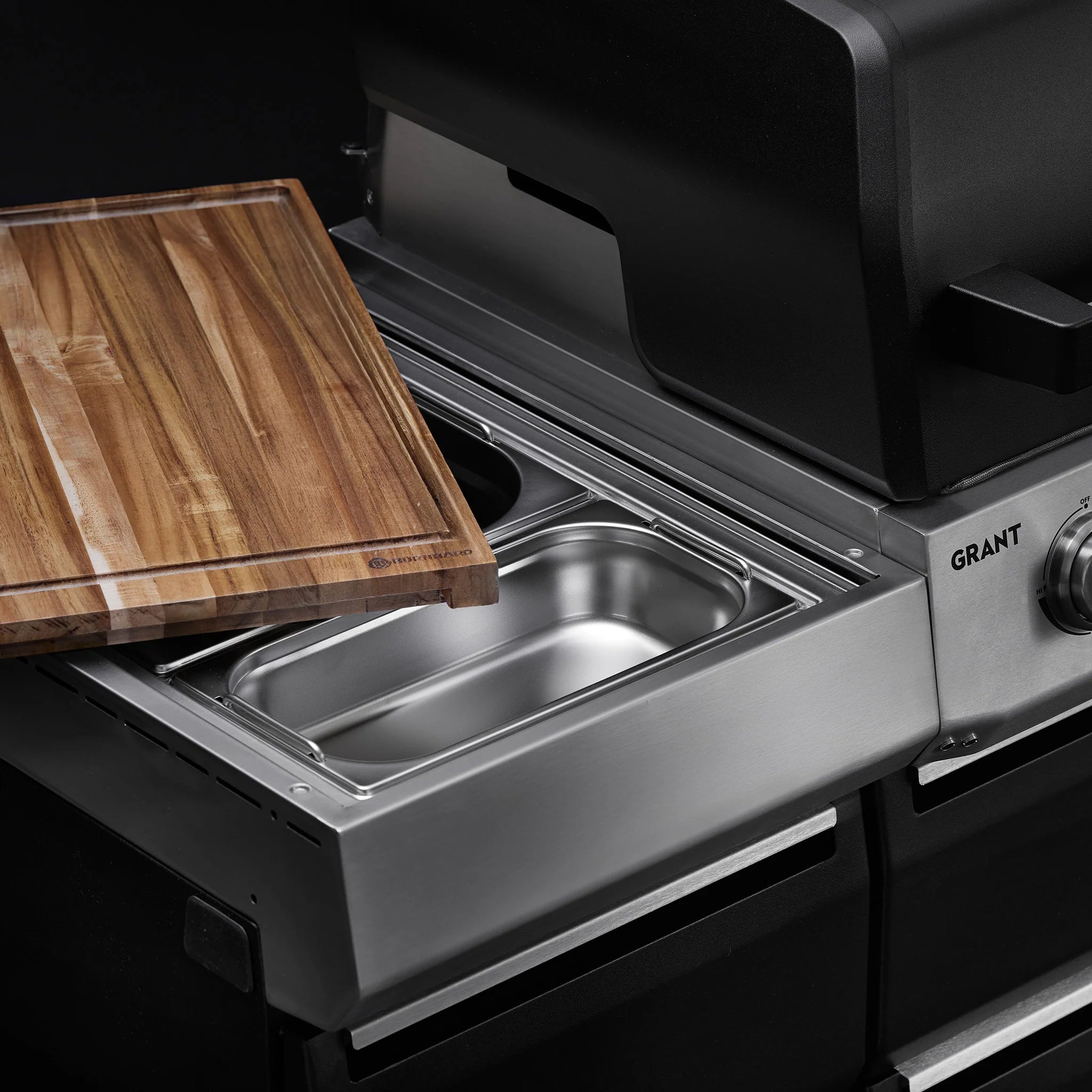 Burnhard GRANT Upgrade - Modularer Gasgrill 4-Brenner mit Türen und Edelstahlrost