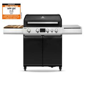 Burnhard GRANT Upgrade - Modularer Gasgrill 4-Brenner mit Türen und Gusseisenrost