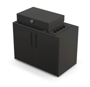 Brabura Box-Q 4-Brenner schwarz | Neuestes Edelstahlmodell