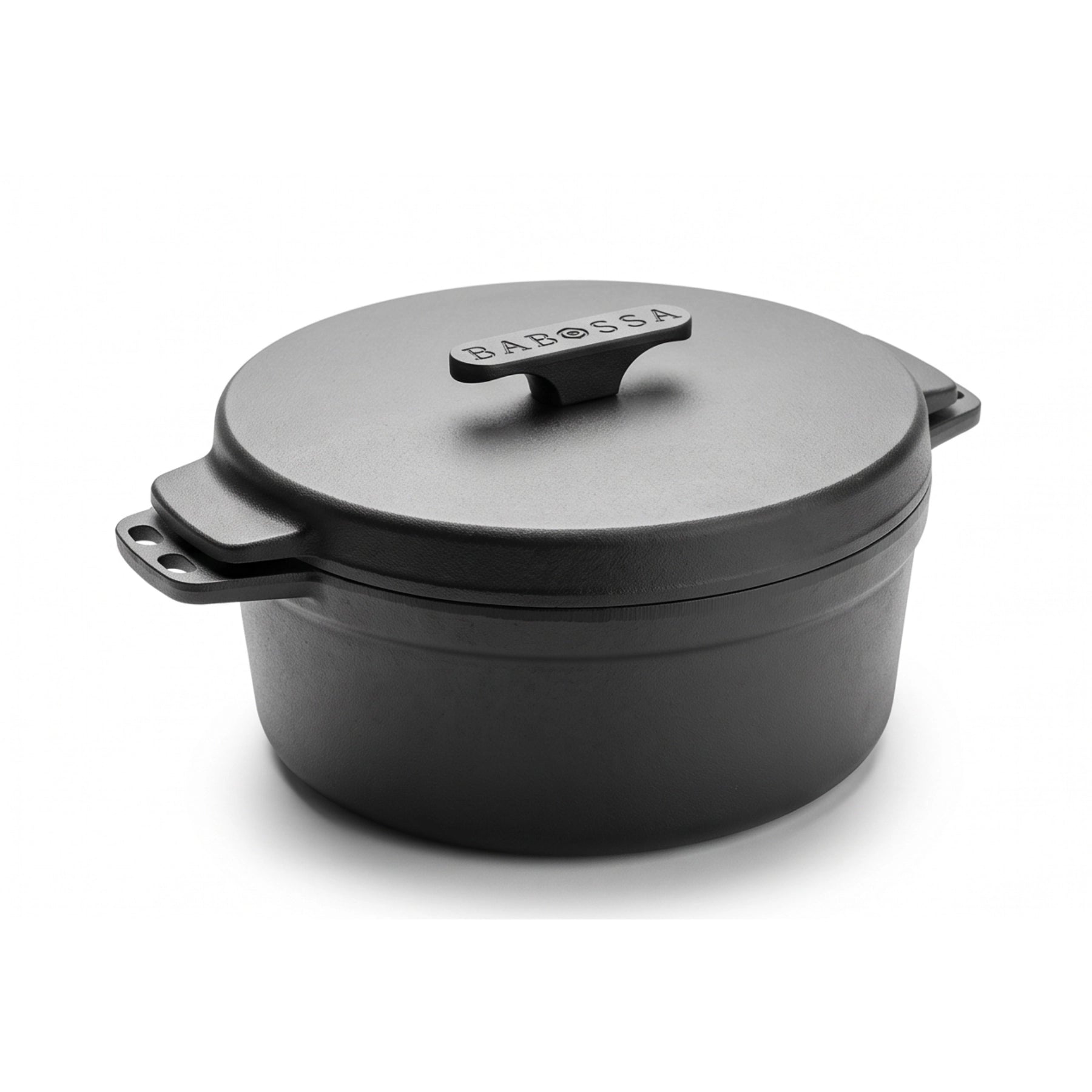 Babossa 4.5er innovativer Gusseiserner Topf | SET Deckelheber & Kreuz | Dutch Oven | Made in Germany