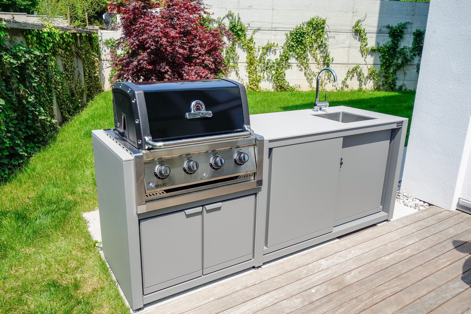 Dukin Outdoorküche Modul CookOUT® GRILL BLANK - für Broil King 520/570/590, befestigt