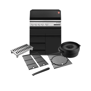 Otto Wilde „Slow Griller“-Set mit Gasgrill G32 Connected, 3 Schubladen + 1 Tür
