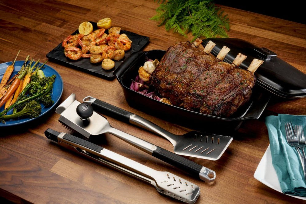 Napoleon Grillbesteckset PRO, 3-tlg. - Grillzange PRO, Grillwender PRO & Grillbürste PRO