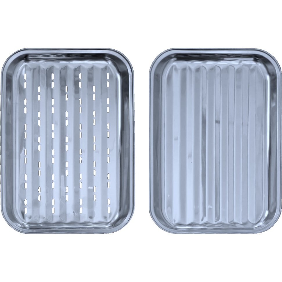 Babossa Grillschalen Set, Edelstahl