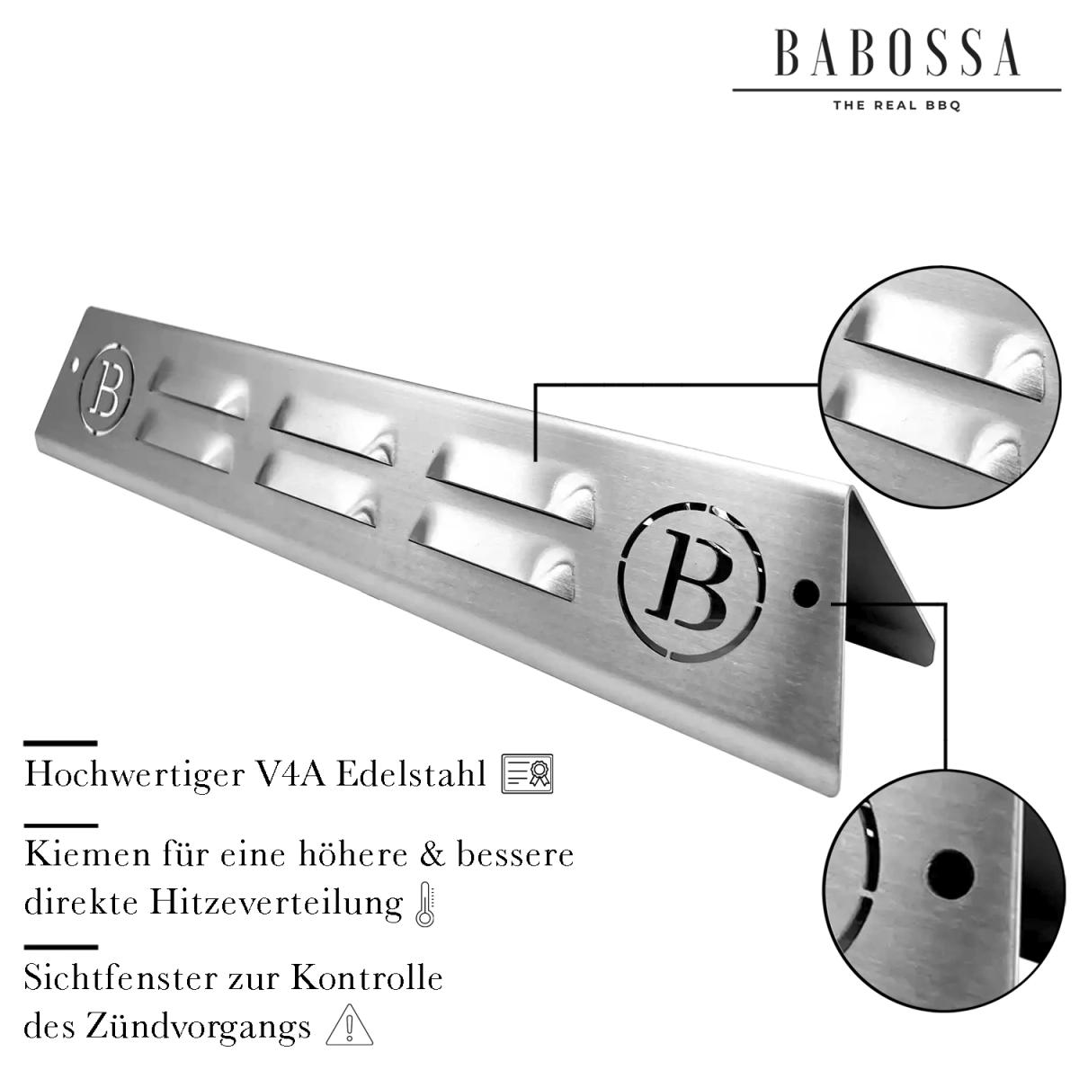 Babossa Flammschutzblech, Weber Spirit 310/320