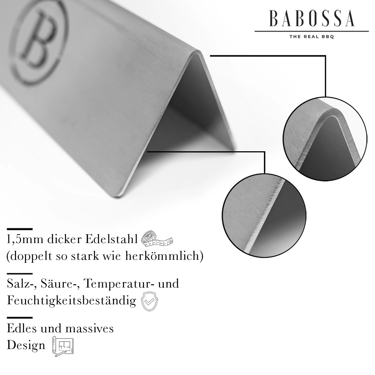 Babossa Flammschutzblech, Weber Genesis Gold C!