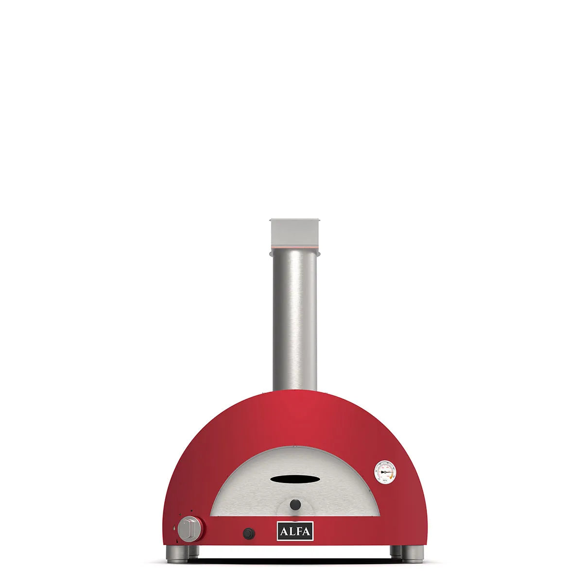 Alfa Forni Moderno 1 Pizze, Gas/Hybrid, Rot