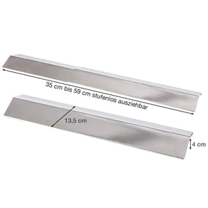 ALL’GRILL Universal Flammschutzblech, ausziehbar 13,5cm