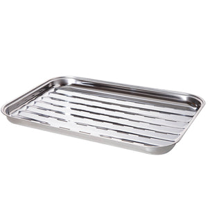 ALL’GRILL Grillschale, Edelstahl 34x24x2,5cm