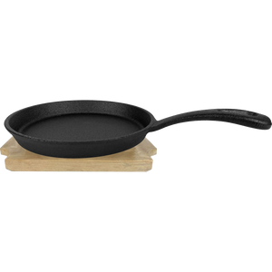 ALL’GRILL Gusseisenpfanne, mit Holzuntersetzer Ø13cm
