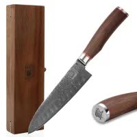 Produktbild Zayiko Damast Santokumesser, "Kurumi"-Serie