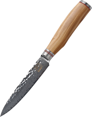 Zayiko Damast Allzweckmesser, "Olive"-Serie